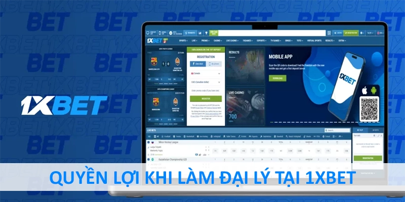 Chương trình đại lí 1XBET là sự hợp tác đầy tính bền vững